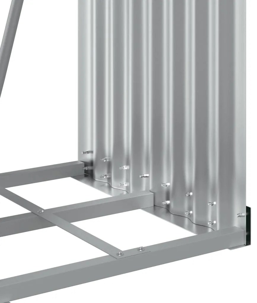 Držiak na polená antracitový 40x45x170 cm pozinkovaná oceľ