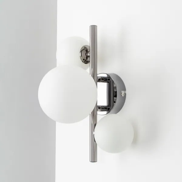 Brilagi - LED nástenné svietidlo MILLA 3xG9/3W/230V čierny chróm/biela