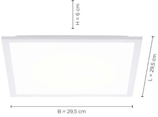 Leuchten Direkt 12200-16 - LED Stropné svietidlo FLAT LED/17W/230V