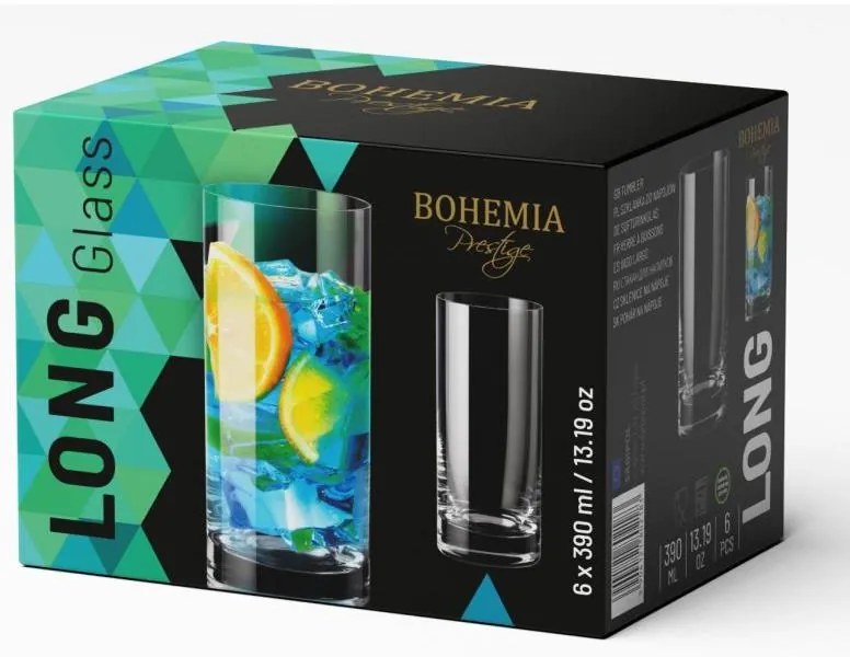 BOHEMIA PRESTIGE POHÁR NA VODU 390ML SADA 6 KS