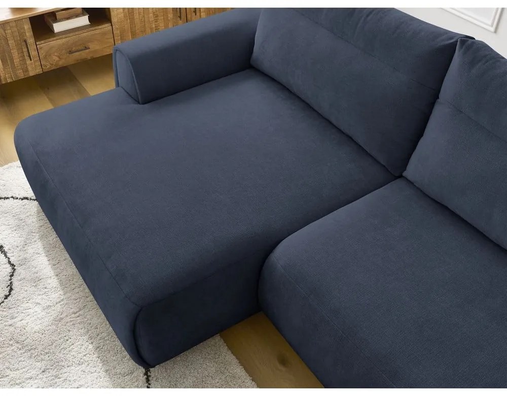 Tmavomodrá rohová pohovka Aden – Bobochic Paris