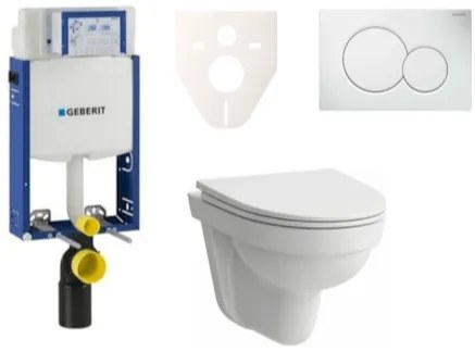 Cenovo zvýhodnený závesný WC set Geberit na zamurovanie + WC Laufen Laufen Pro Nordic SIKOGE2H1, 1 ks