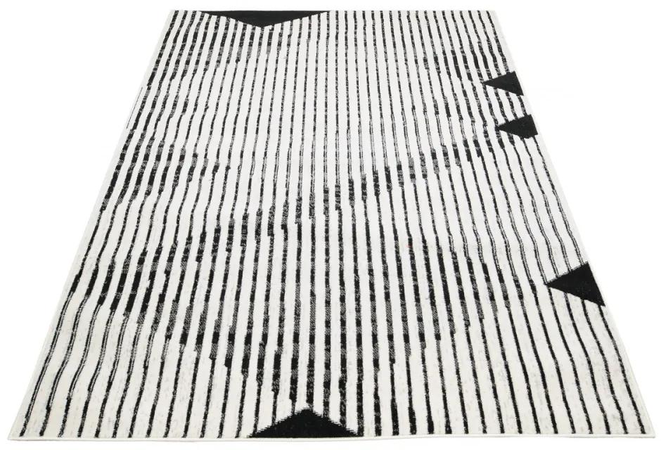 Kusový koberec PP Dextra krémovočierný 200x300cm