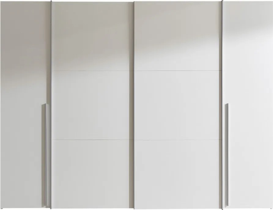 Šatníková skriňa Maturs, 267 cm, biela