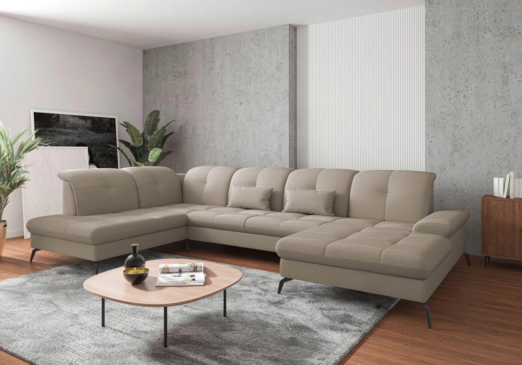 XXXLutz SEDACIA SÚPRAVA, textil, taupe Sit & More - Sedačky - 000144009664