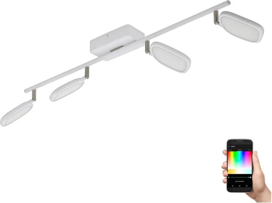 Eglo 97694 - LED RGB Bodové svietidlo PALOMBARE-C 4xLED/5W/230V