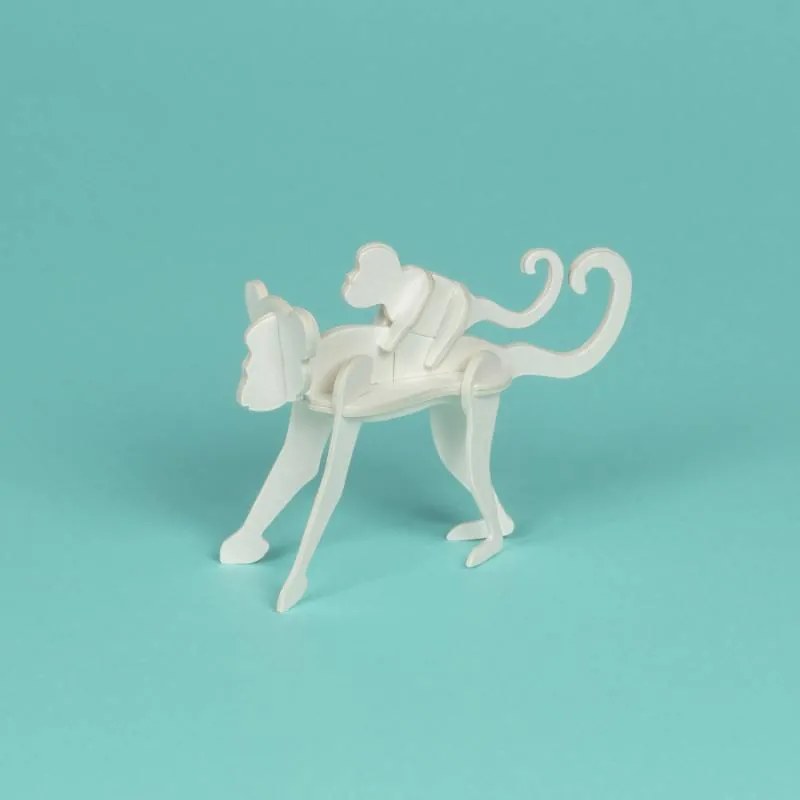 DECOLED A4 colouring book jigsaw puzzle ZOO set