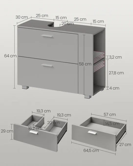 Skrinka pod umývadlo BBK502G01