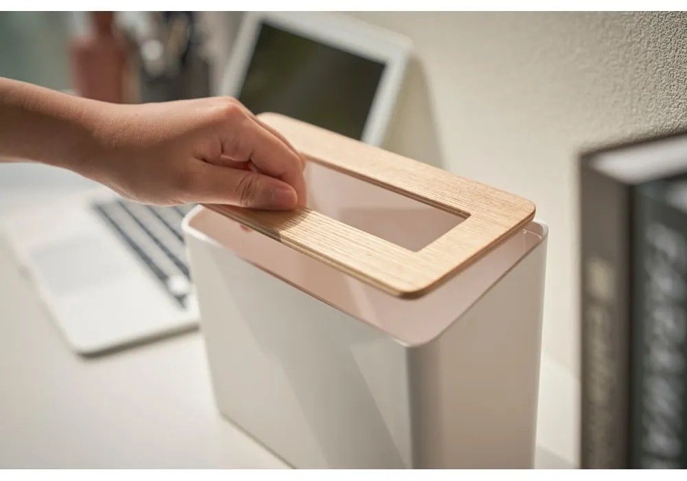 Biely kancelársky plastový odpadkový kôš 2,3 l Rin – YAMAZAKI