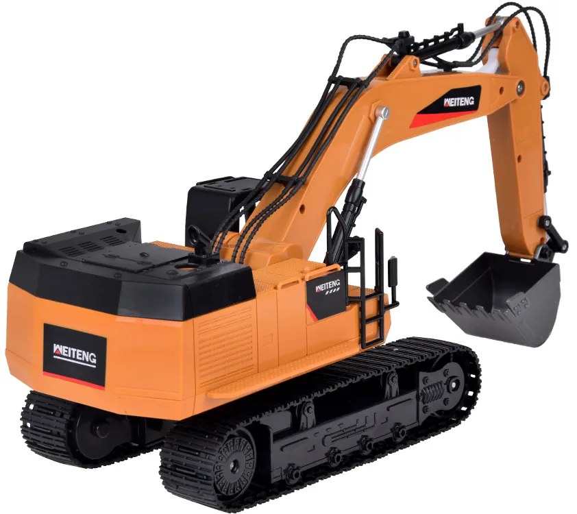 Jokomisiada Pevné pásové rýpadlo, Dymový efekt, Zvuk, LED svetlo + diaľkové ovládanie RC0698