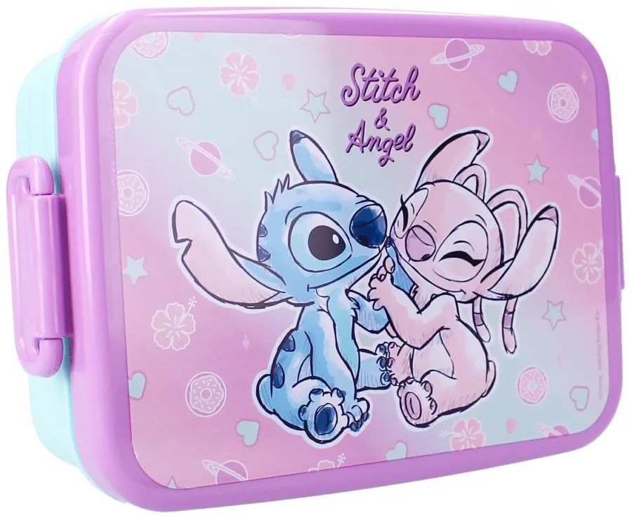 Box na desiatu s klipsami Lilo a Stitch