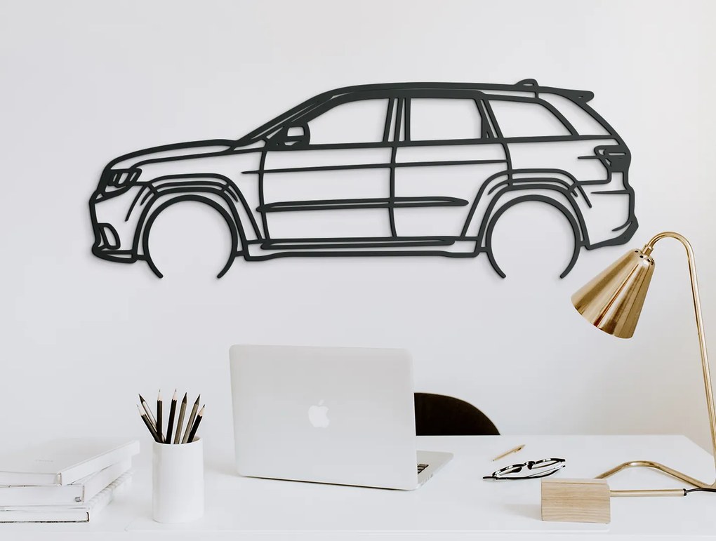 drevko Obraz Jeep Grand Cherokee Rozmer obrazu: 31 x 86 cm, Farba dekorácie: Čierna