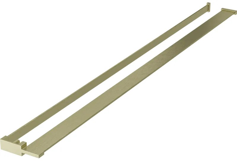 Mexen príslušenstvo, polička/držiak na uteráky pre sprchovú zástenu (max 140cm), zlatá matná, 800-02-55