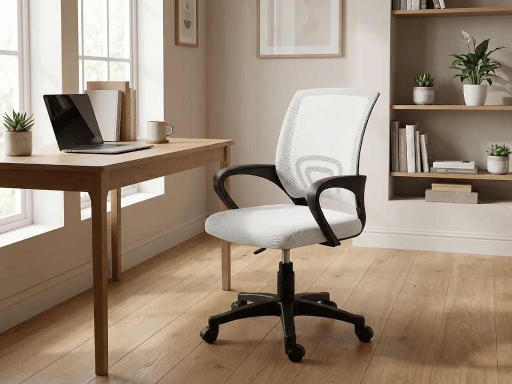 Biela kancelárska stolička JETTA