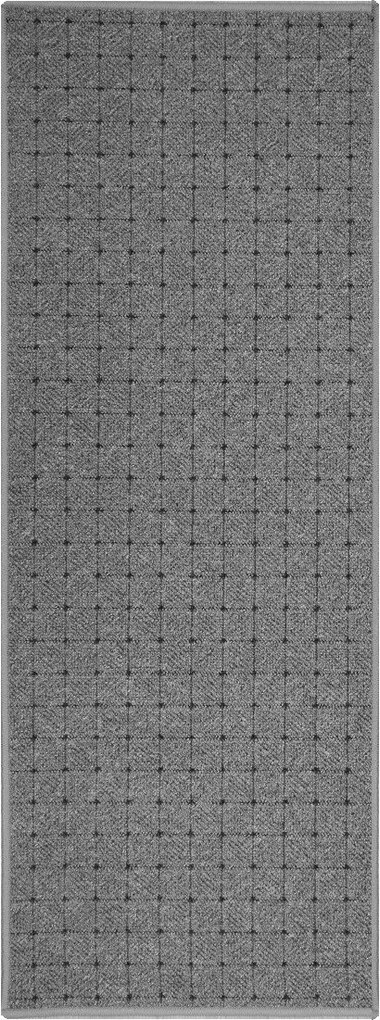 AKCIA: 💧👣🛡️365x80 cm Behúň na mieru Udinese šedý - obšitý zo všetkých strán + aplikovaná impregnácia + protišmyková úprava, šedá, chodba / predsieň