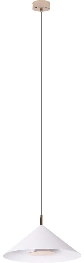 MAXLIGHT P0505 - LED Luster na lanku VULCANO LED/5W/230V pr. 30,5 cm biela