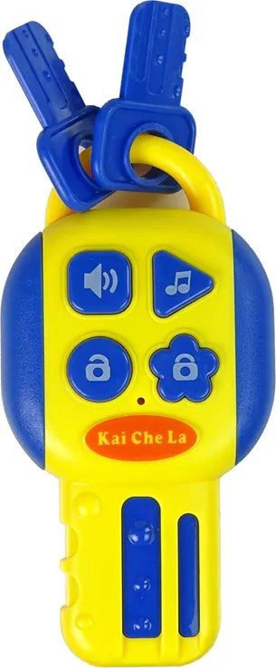 LEAN Toys Sada volantov Kľúče na volante Zvuk Svetlá Zelená