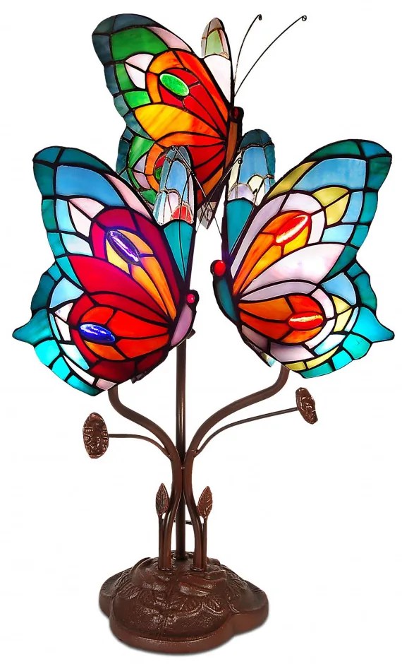 Lampa tiffany 53*35*27 MOTÝLE