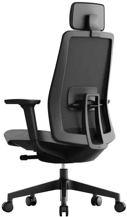 OFFICE MORE -  OFFICE MORE Kancelárska stolička K10 BLACK šedá