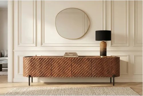 TV-skrinka 47585 Adlon 200cm Drevo Mango Hnedé  - Komfort-nábytok