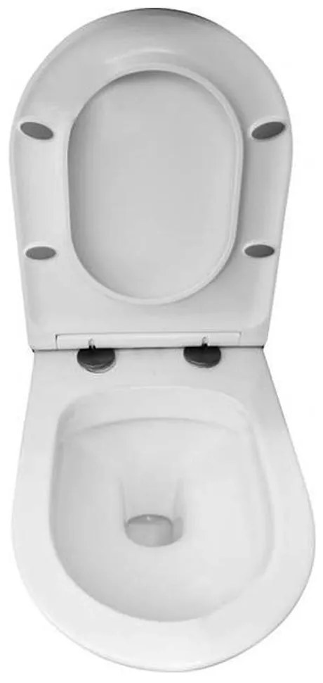 Mereo Mereo, WC závesné, RIMLESS, 530x355x360, keramické, vr. sedátka CSS113S, MER-VSD81S