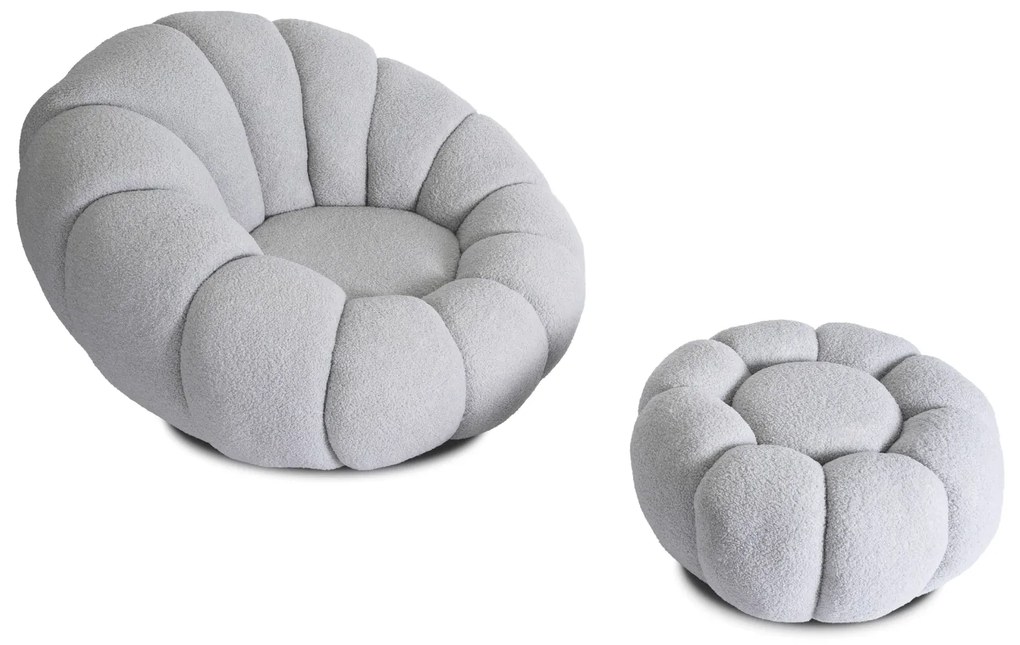 PROXIMA.store - Otočné kreslo PETTIT FARBA: sivá