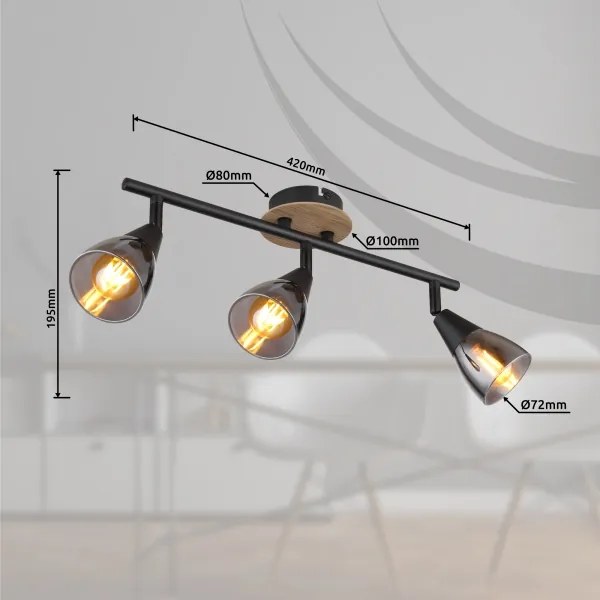 Globo 54311-3 - Bodové svietidlo MUBBY 3xE14/25W/230V