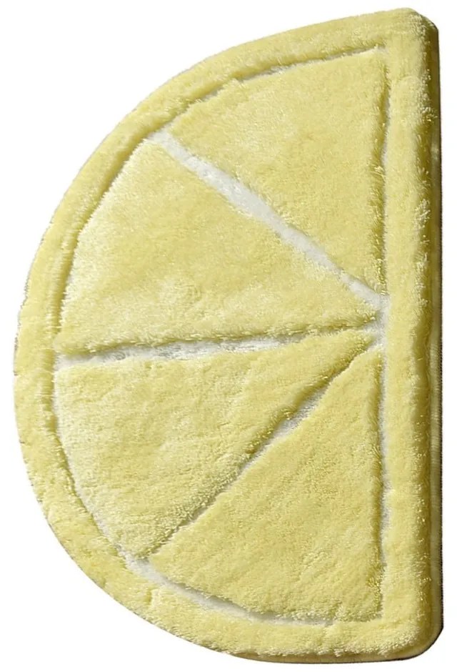 Žltá kúpeľňová predložka 100x60 cm Limon – Foutastic