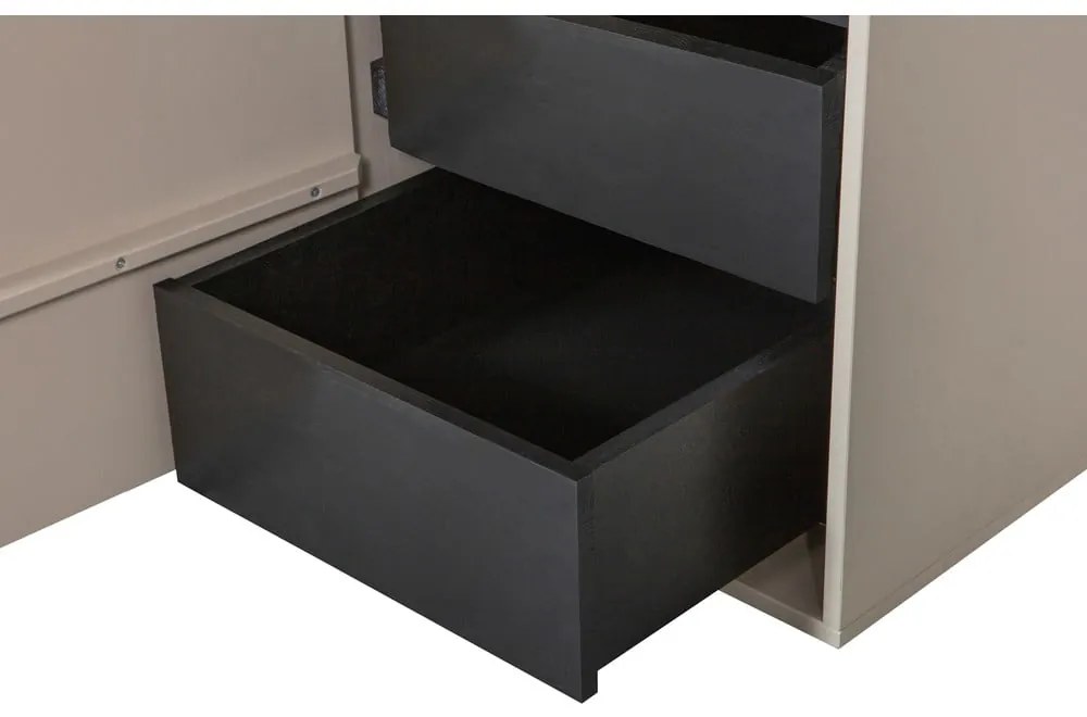 Krémová modulárna skriňa z borovicového dreva 400x200 cm Daily – vtwonen