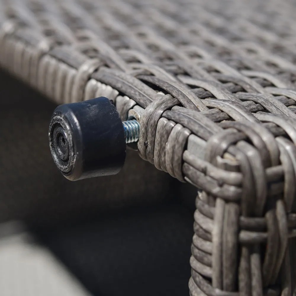 Sivý záhradný lounge set z umelého ratanu pre 4 Drammen - Bonami Selection