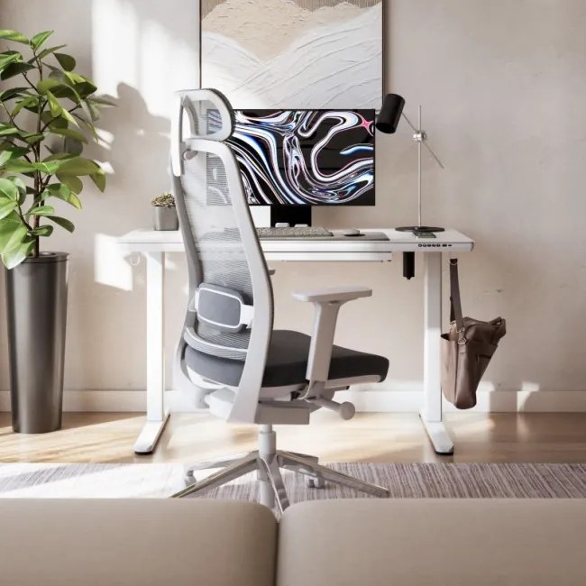 Elektrický výškovo nastaviteľný stôl Mark Adler Leader 8.5 biely