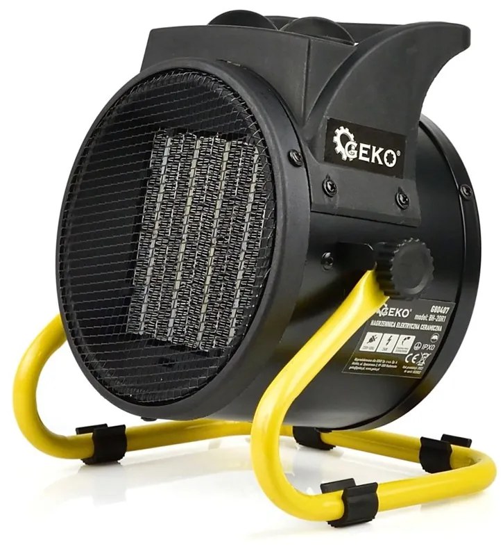 Keramický elektrický ohrievač, okrúhly, 2kW | GEKO