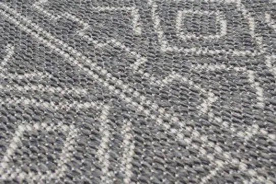 Koberec ARRUBA 4917 sivý kruh