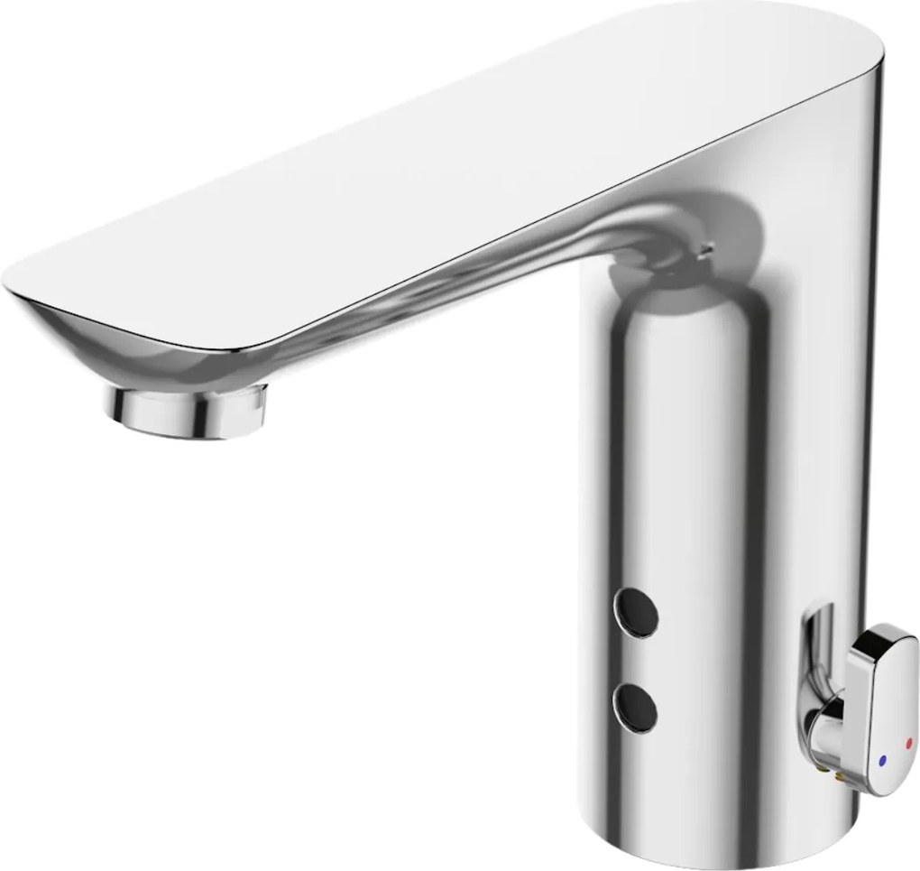 Invena Smart, bezdotyková umývadlová batéria s reguláciou teploty vody, 230V, chrómová, INV-BD-00-001-V Leták: https://cloud.invena.pl/s/nnXaZKg3crBrRkz/download?path=%2FPliki%20do%20strony%20www%2FBD-00-001-V/Inne/BD-00-001-V-ulotka-PL…