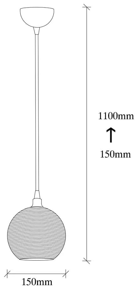 Závesné svietidlo v okrovo žltej a zlatej farbe so skleneným tienidlom ø 15 cm Muzo – Opviq lights