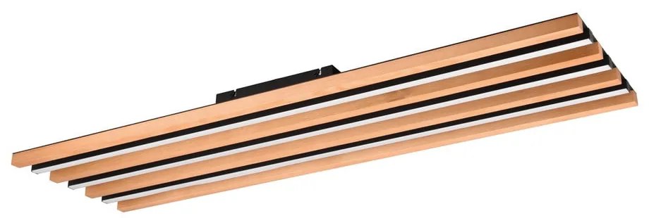 LED stmievateľné stropné svietidlo v čierno-prírodnej farbe 6x114 cm Fontana – Trio