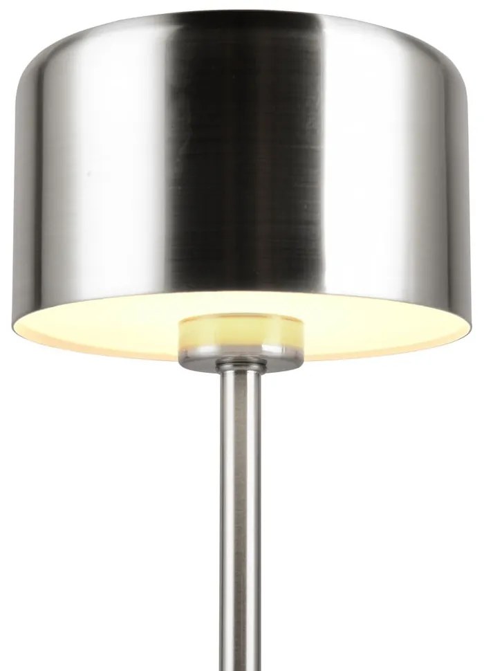 LED stmievateľná stolová lampa v striebornej farbe (výška 30 cm) Jeff – Trio