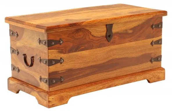 Truhlica Jali 90x45x45 z indického masívu palisander Natural