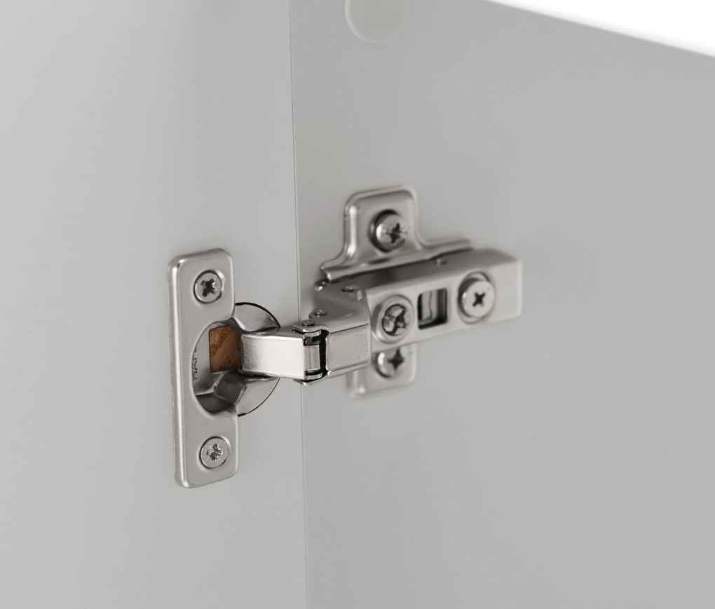 Plochá odkladacia skrinka do kúpeľne »Eklund«, svetlosivá