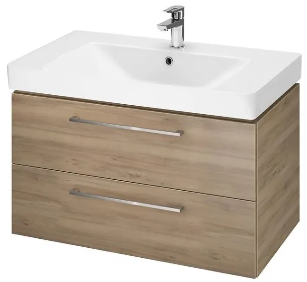 Cersanit - SET B280 LARA MILLE SLIM 60 (SKRINKA + UMÝVADLO), Orech, S801-319-DSM