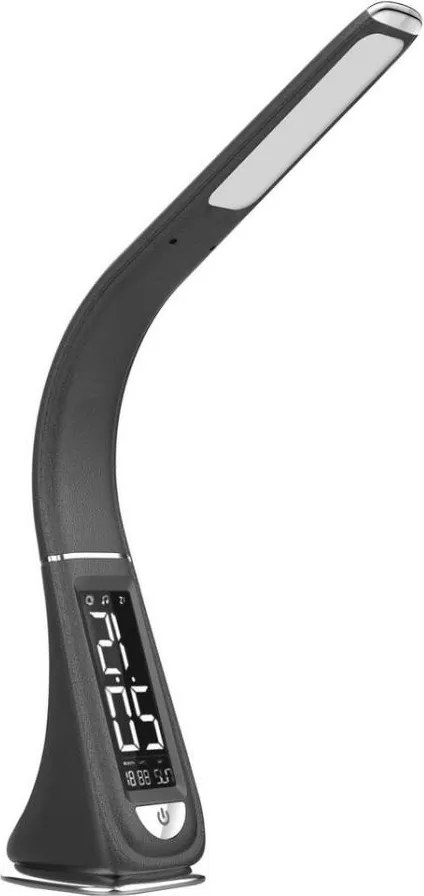 Rabalux - LED Stmievateľná dotyková stolná lampa s displejom LED/5W/230V čierna