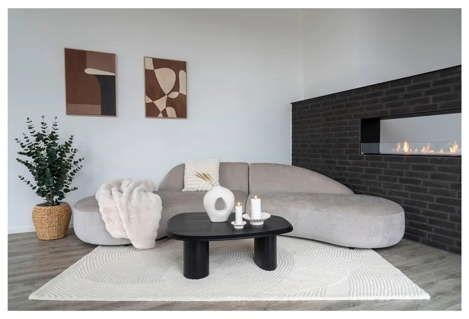 Krémový ručne tkaný vlnený koberec 200x300 cm Pune – House Nordic