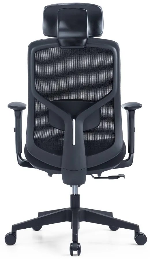 Kancelárska ergonomická stolička PYLON — látka, čierna / viac farieb Modrá Bez podhlavníka