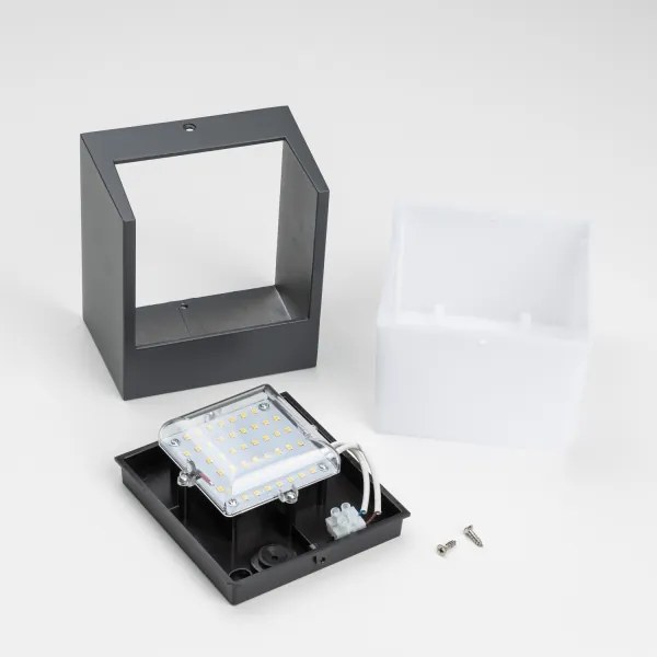 Brilagi - LED Vonkajšie nástenné svietidlo TERNI LED/12W/230V antracit IP44