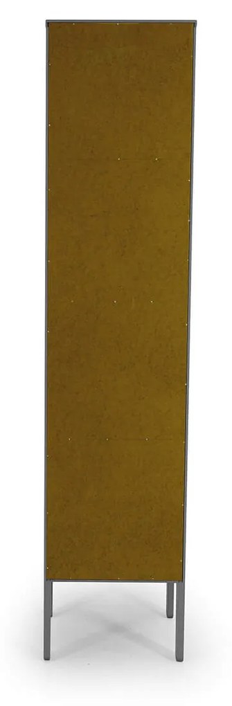 Vitrína nuo 40 x 178 cm sivá MUZZA