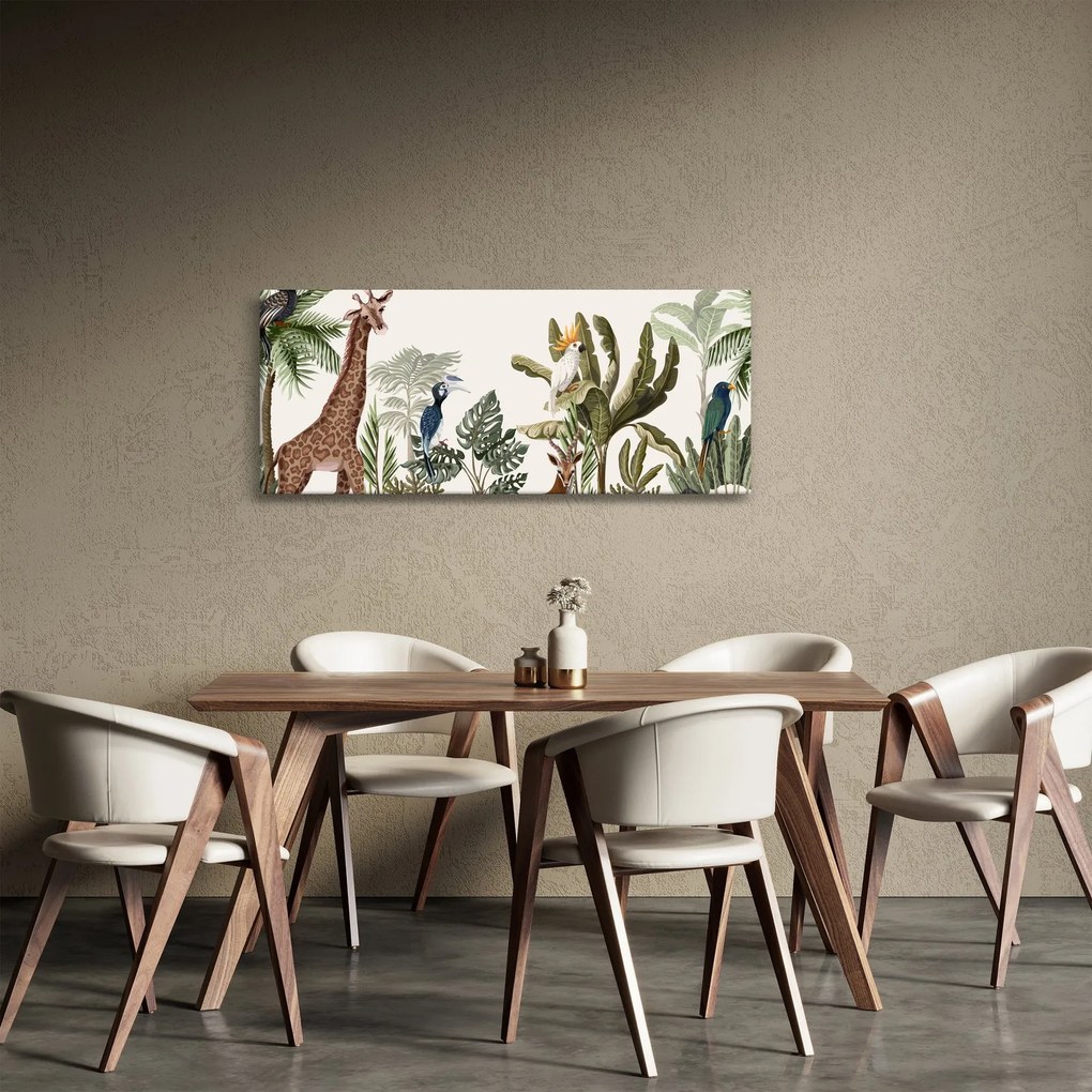 Obraz - Obyvatelia Afriky (120x50 cm)