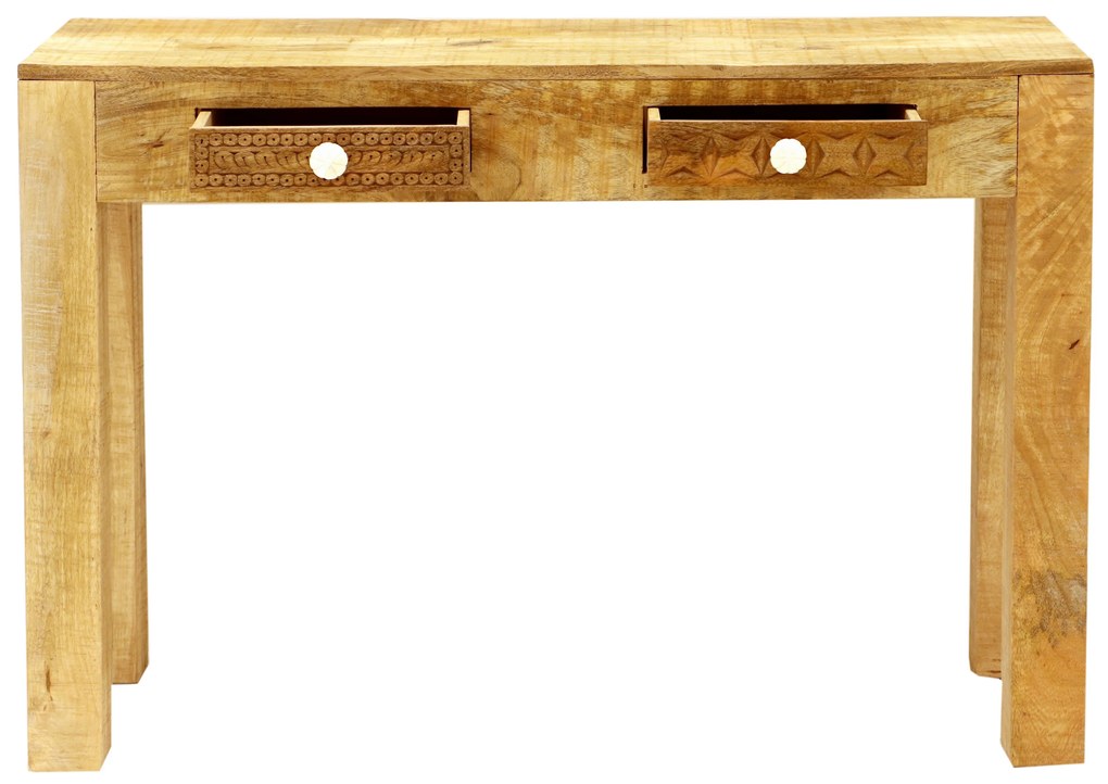 furniture-nabytek.cz - Drevený toaletný stolík z masívu mango 110x76x40