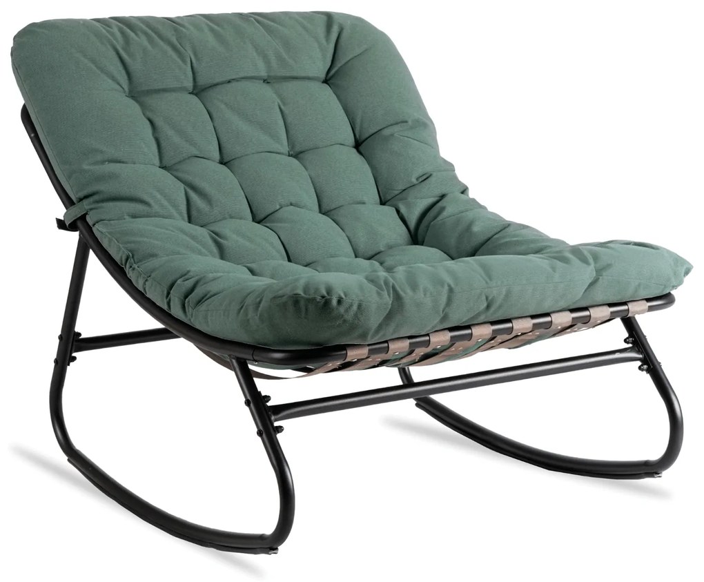 PROXIMA.store - Relaxačné hojdacie kreslo AURORA FARBA: čierna