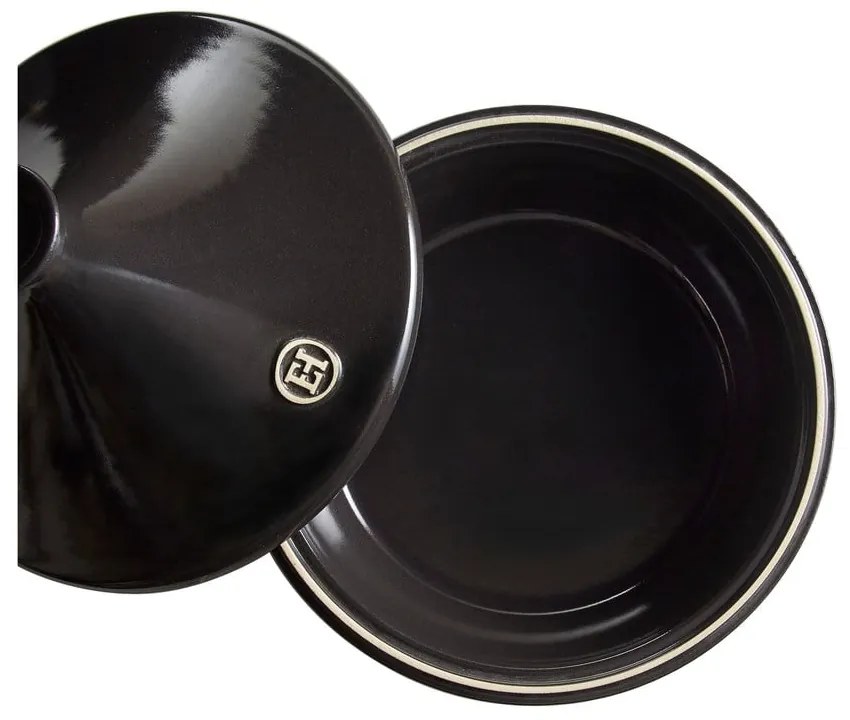Čierny tajine Emile Henry Flame, ⌀ 32 cm