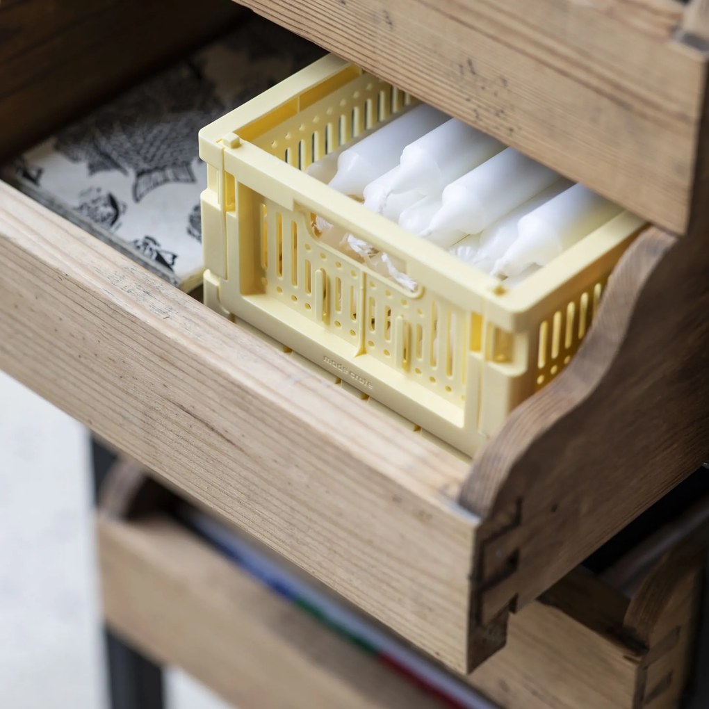 Made Crate Skladacia prepravka Lemon Cream – mini